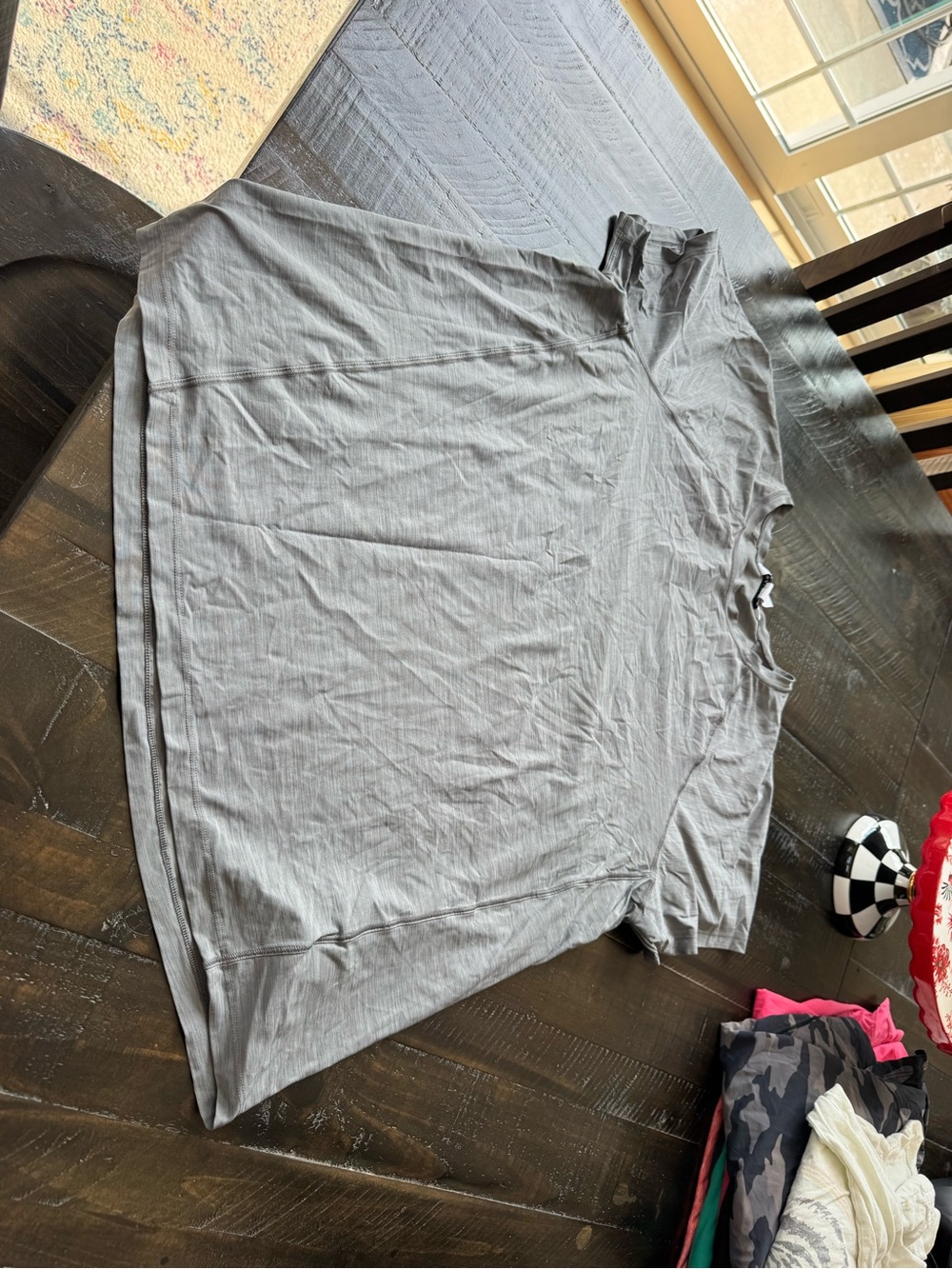 Athleta Gray Short Sleeve Tee